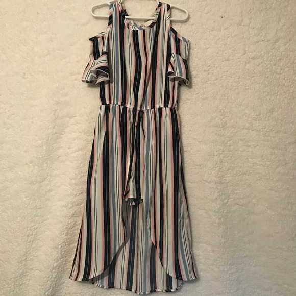 Girls romper with long split skirt - Picture 1 of 4